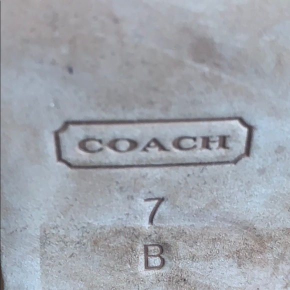 Brown leather designer COACH boots - Picture 5 of 5